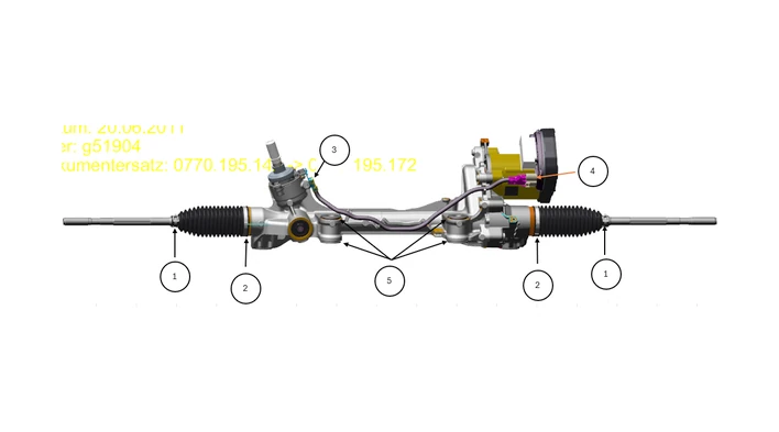 Toyota Electric Power Steering Gear Assembly #44250-0R240