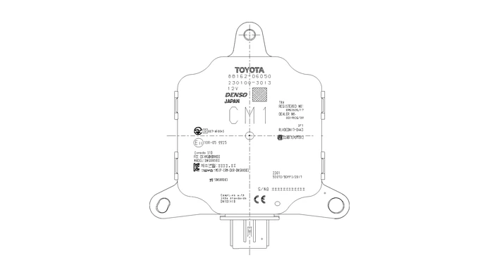 Toyota Blind Spot Monitor Sensor #88162-06050 | Autoparts.toyota.com