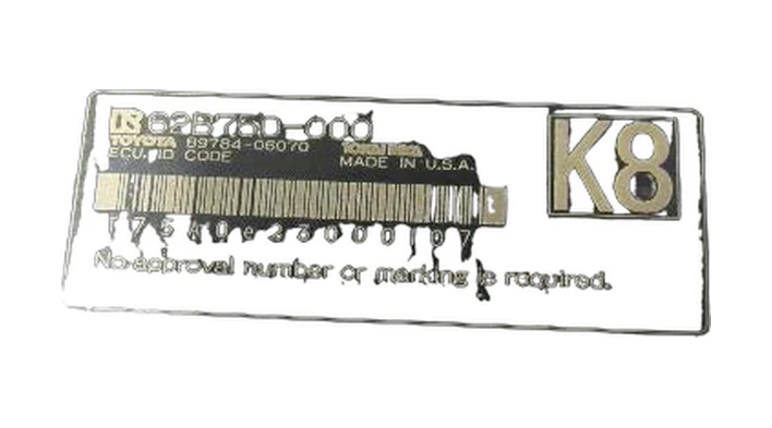 Toyota Immobiliser Code Computer #89784-06070 | Autoparts.toyota.com