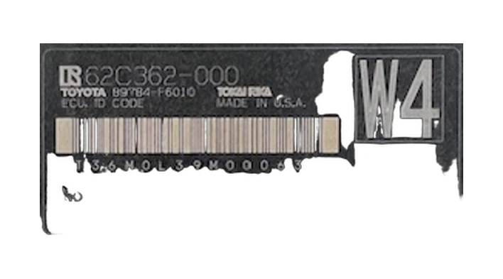 ひさ　※リピート割引 Toyota Immobiliser Code Computer #89784-F6010 | Autoparts.toyota.com